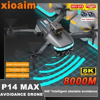 For Xiaomi P14 Max Drone 8K 5G GPS Brushless Obstacle UAV Avoidance Return HD Photography 4Camera Remote Control Aerocraft