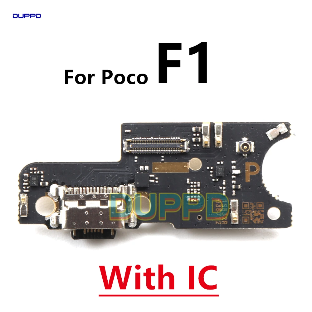 For Xiaomi Pocophone Poco F1 USB Charging Connector Board Port Dock With Microphone Mainboard  Motherboard Main  Flex Cable