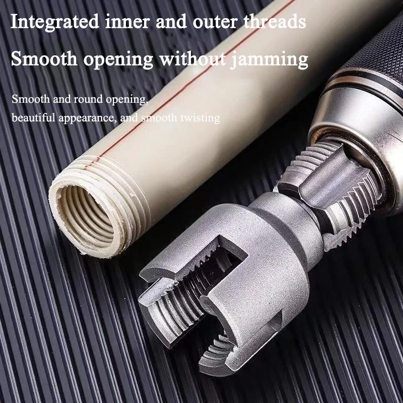 Water Pipe Internal and External Threading Tool 1/2 / 3/4 inch Water Pipes PPR PVC MPP Manganese Steel Detachable Tap Set