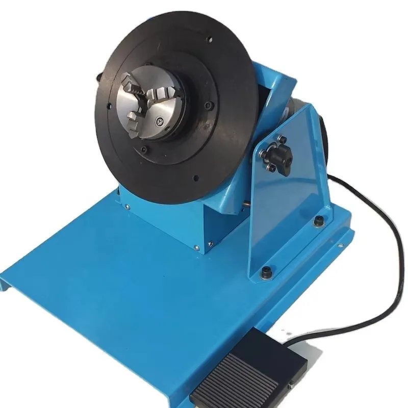 High Quality Rotary Table Mini 2.5 3 Jaw Lathe Chucks 0.1-5 R/Min (220V 50-60Hz) 10kg Rotary Welders 200W Motor 400/500mm