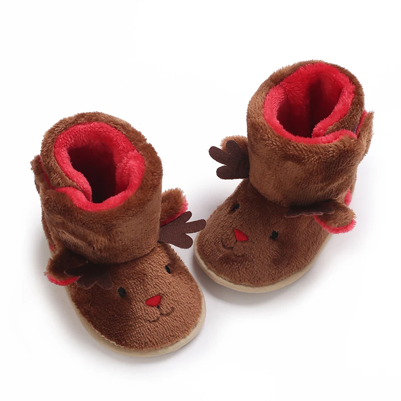 Weihnachten Winter Neue Rollenspiel Niedliche Cartoon Warme Schuhe Baby Stiefel Laufschuhe Winter 0-18 Monate Baby – Detail 13