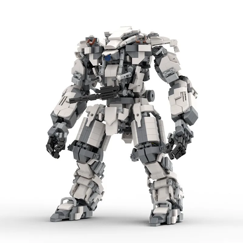 군사 시리즈 MOC 전사 Mech MK17 로봇 모델 빌딩 블록 기술 선물 어린이를위한 장난감 DIY 세트 조립