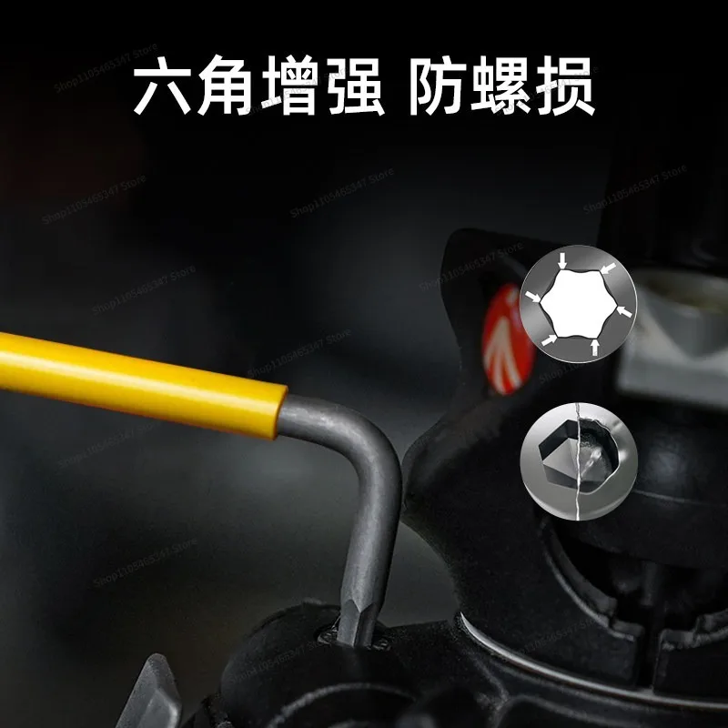 For Curved Inner Hexagonal Wrench Set 950L Rainbow Hexagonal Spoon 6 Prismatic Imported Tools