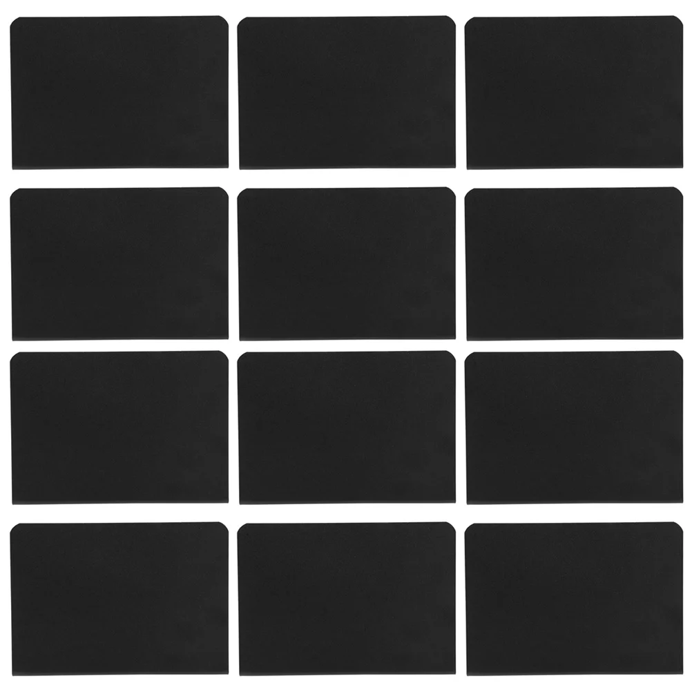 12Pcs Mini Chalkboard Message Signs Display Blackboards for Wedding Restaurant Menu Labeling Writing Surface Reusable PVC
