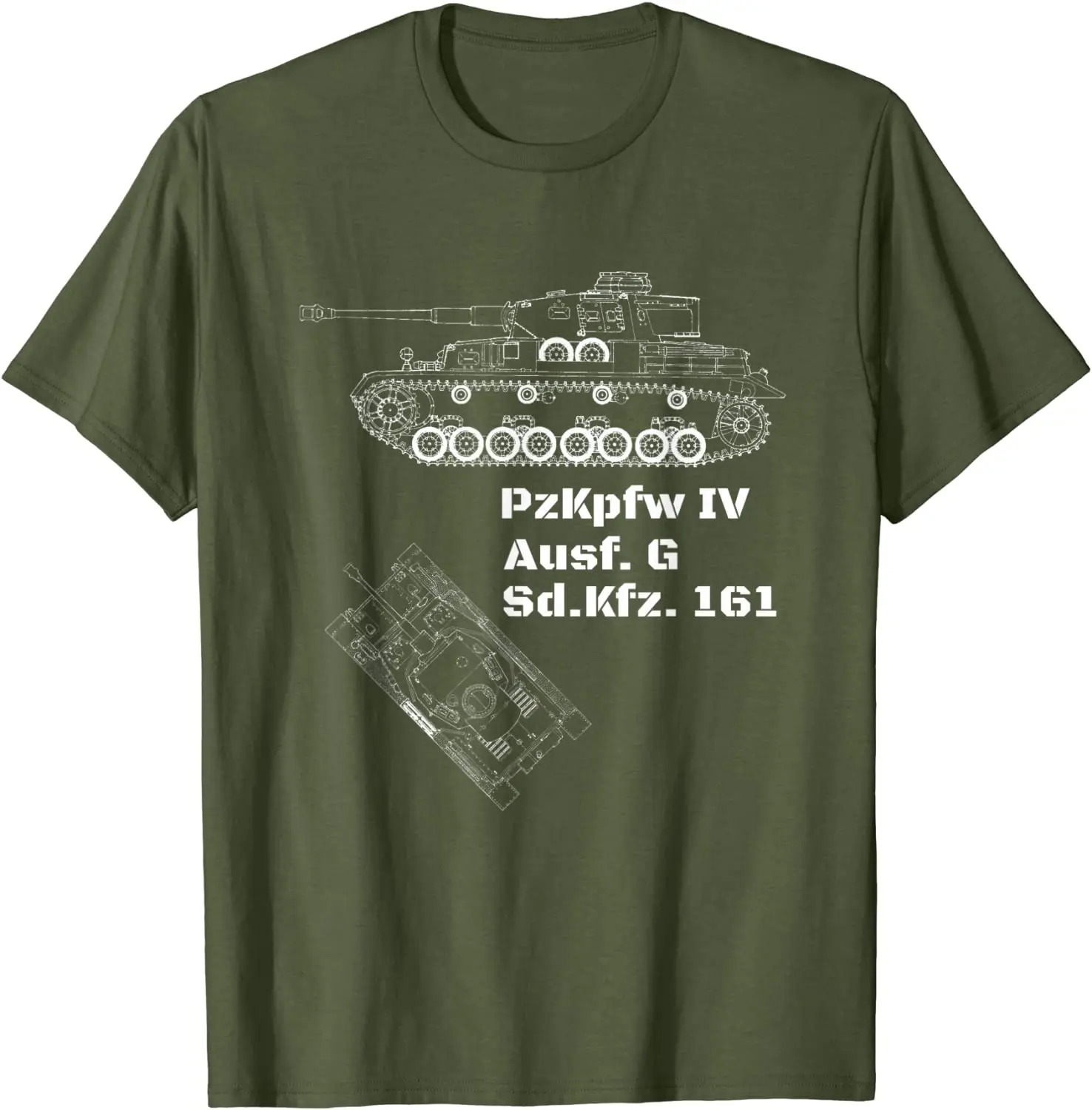  Pzkpfw IV Ausf.G Sd Kfz. 161 WWII German Panther Tank T-Shirt. Premium Cotton Short Sleeve O-Neck Mens T Shirt New