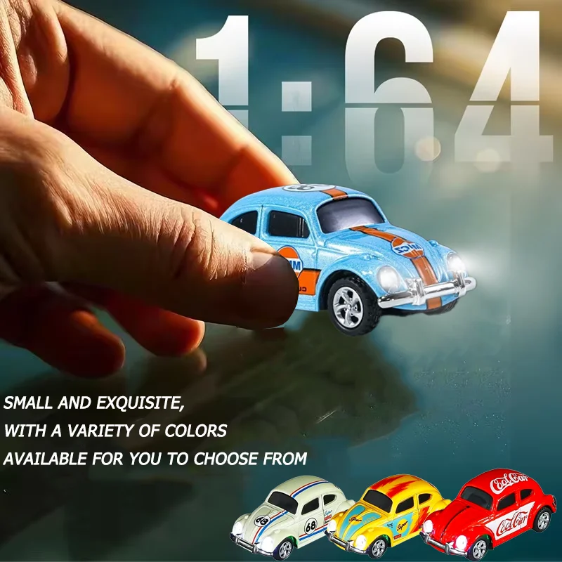 

Mini Remote Control Car Retro Alloy Beetle Toy Long Battery Life Wireless Rc Car Kids Gift Ideal For Home And Outdoor Play Toys