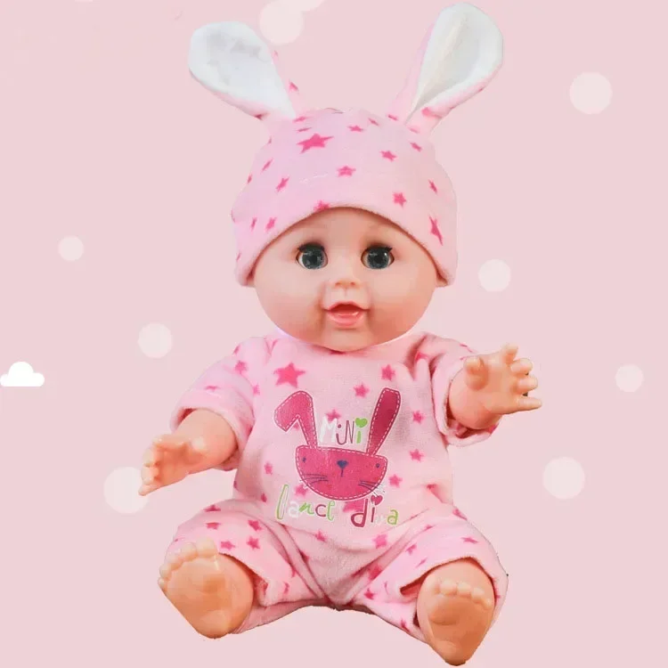 30cm Doll clothes  coat Change a suit Reborn baby cartoon crystal super soft cloth doll set sweater doll accessories