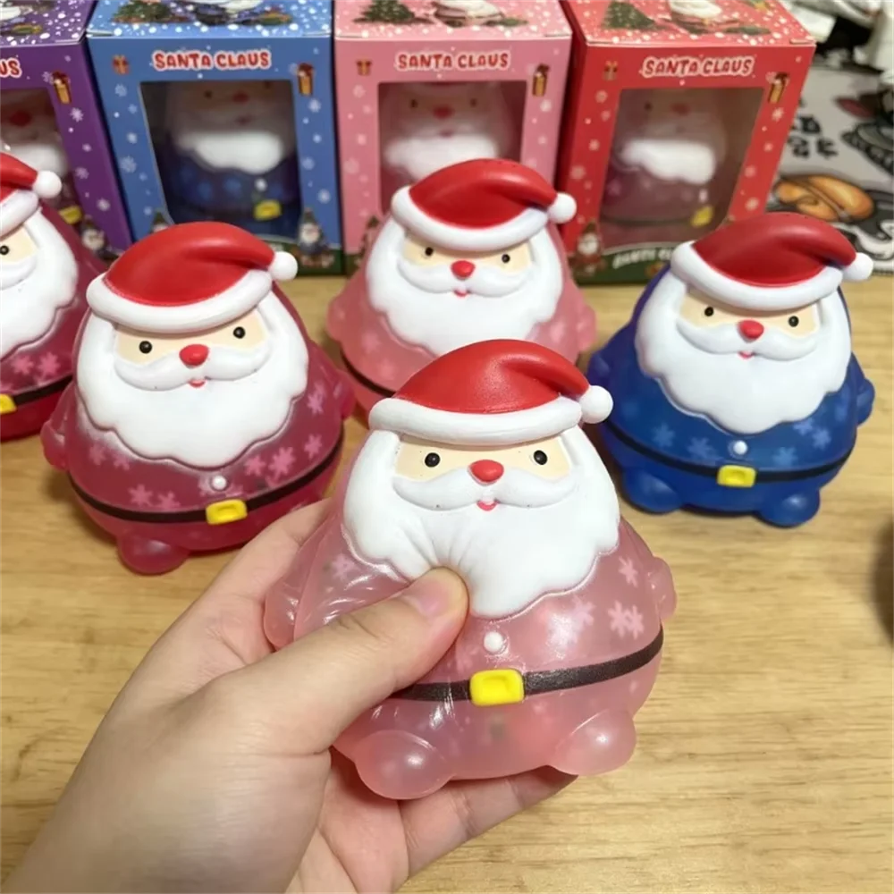 Santa Claus Squishy Christmas Squeeze Toy Stress Relief Slow Rebound Fidget Antistress Christmas Party Decoration Festival Gifts