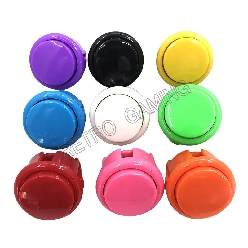 10pcs Arcade 30mm Copy Sanwa Push Button Snap Round Replace OBSF-30 Fit Jamma Mame Machine Retro Console