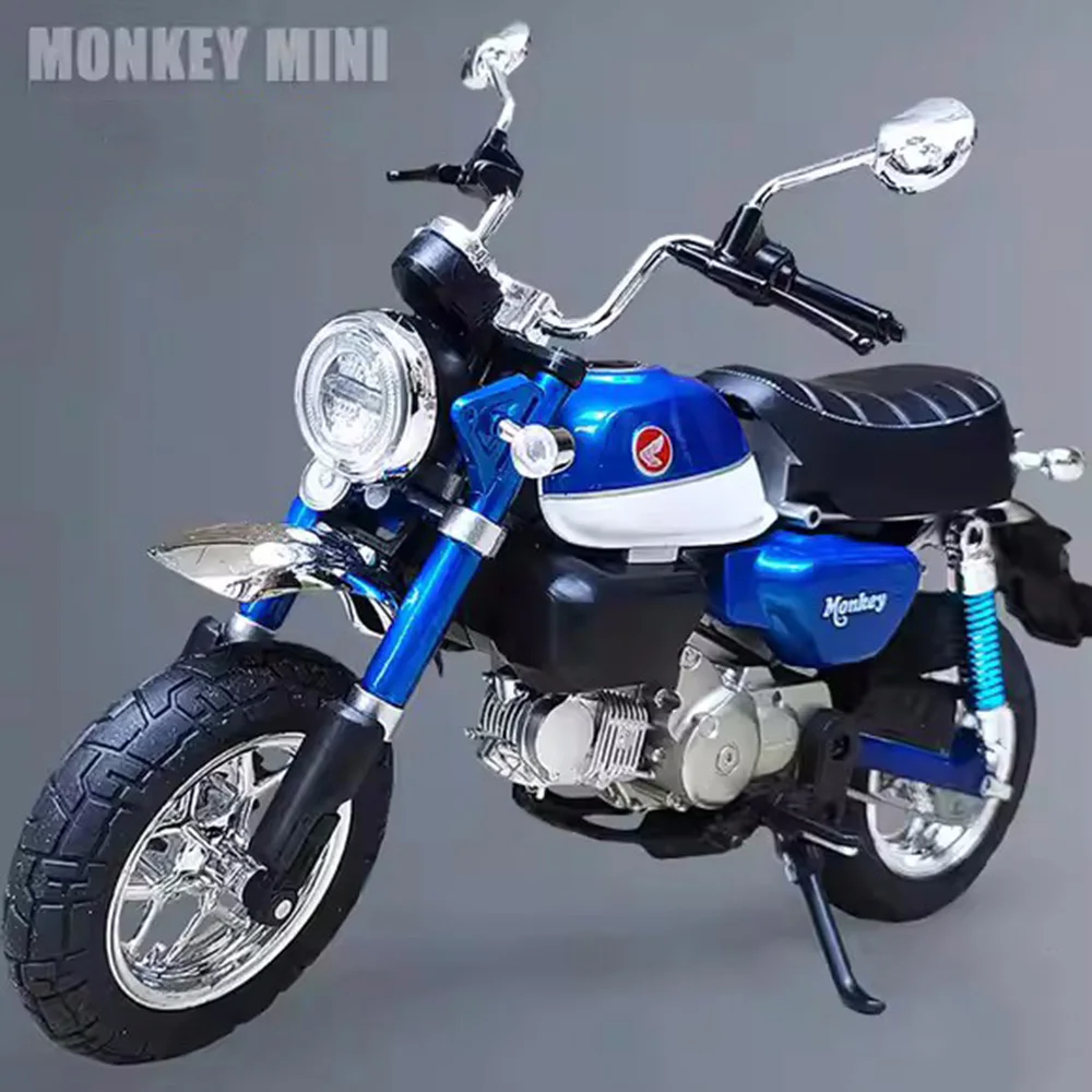 

1:9 мотоциклы из сплава Honda Monkey, литые под давлением модели автомобилей, игрушки, резиновые шины, поворотное колесо, миниатюрный автомобиль для мальчиков, украшения, подарки