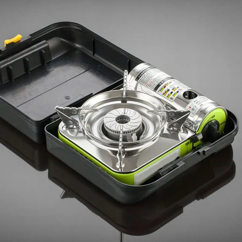 휴대용 가스 버너 중국 요리 버너 쿠커 캠핑 접이식 스토브