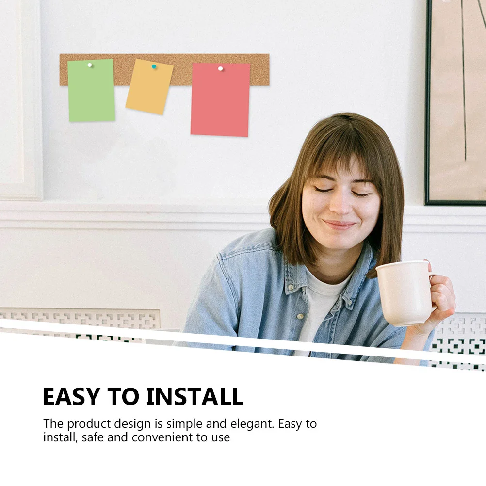 3 Stück Kork Bulletin Bar Streifen Wanda uf kleber Korkst reifen Büro Board rahmenlose Bar für Wände Bulletin Bars