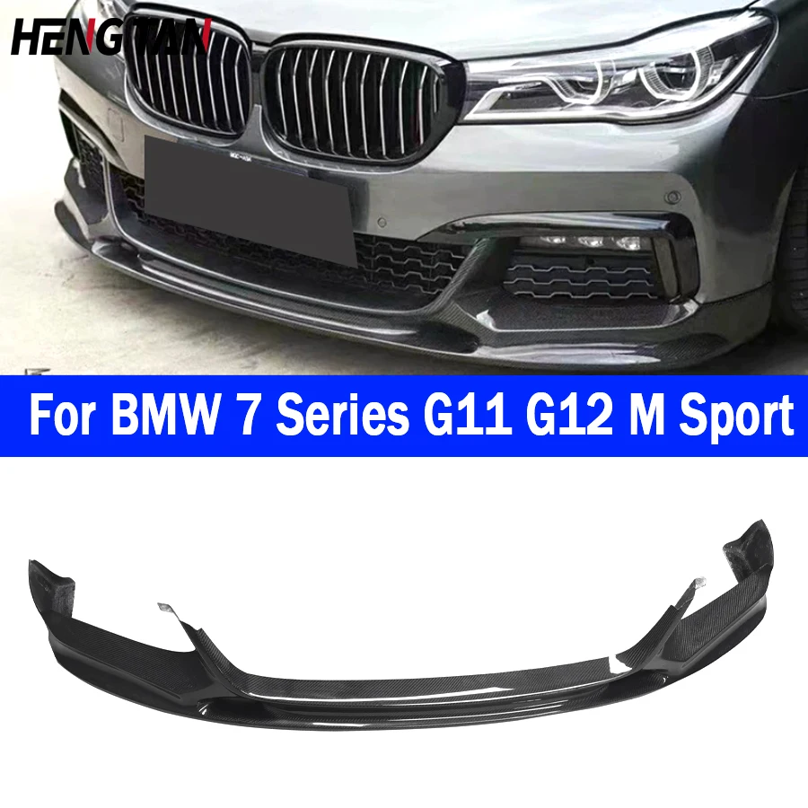 For BMW 7 Series G11 G12 730i 740i M760 M Sport 2015-2018 Carbon Fiber Car Front Bumper Splitter Lip Parts Body kit