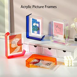 Transparent Acrylic Picture Frame 6-inch Floating Photo DIY photo frame party Ornament home decor christmas decorations