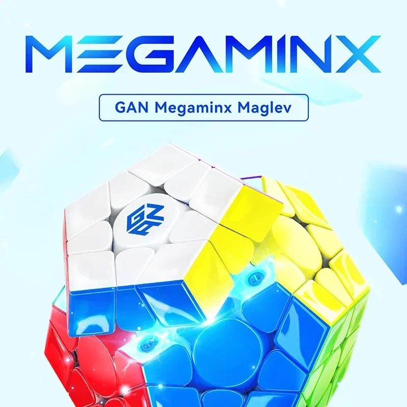 【JudyCube】GAN Megaminx V2 Magnetic (MagLev) Dodecahedron Magnets Speed Puzzle Gift Toys Gan Megaminx V2 UV Puzzle Fidget Toys