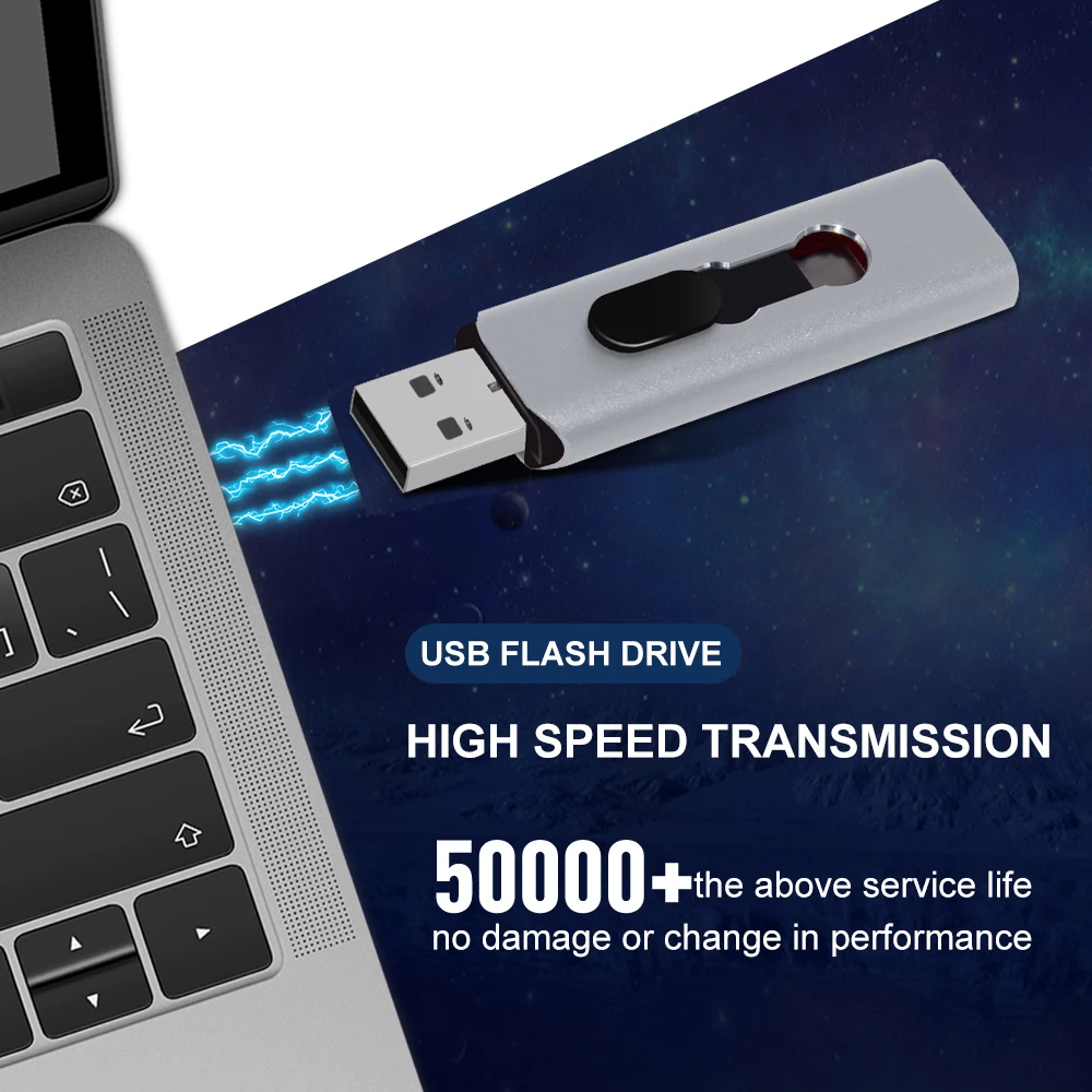 고속 USB 2.0 플래시 드라이브 C타입 펜 드라이브, 안드로이드 PC용 USB 2.0 스틱 펜드라이브, 64GB, 32GB, 16GB, 8 GB