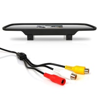 5 inch Car Video Monitor Auto Rear View Mirror LCD Screen 12V-24V Universal Mirror for Backup Camera/Front Camera/Media Player