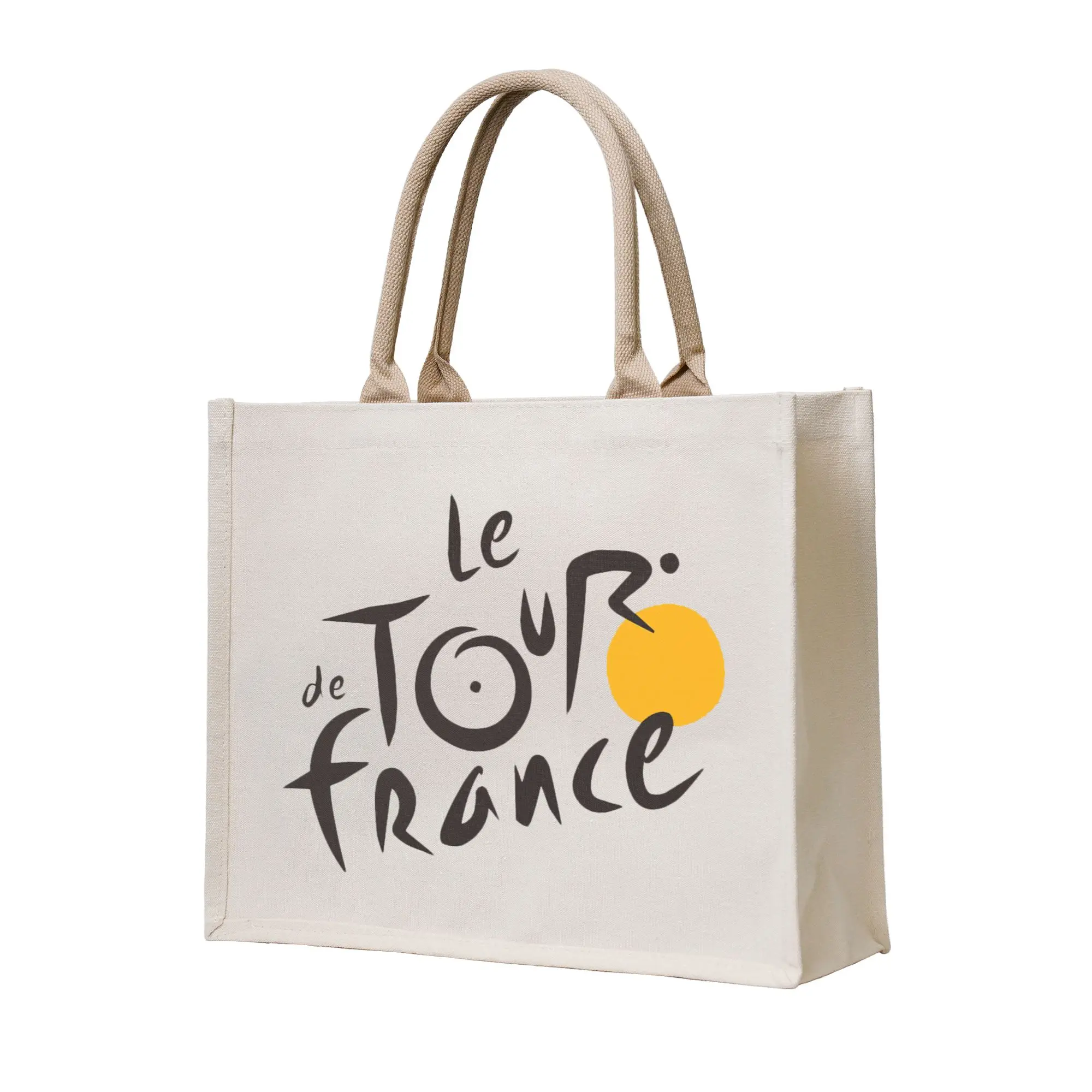 

Сумка-шоппер с забавным принтом Le Tour De France, портативная сумка-шоппер на плечо, французская велосипедная сумка