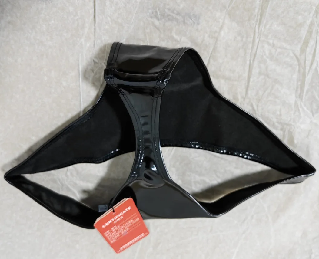 

Трусики-стринги из искусственной кожи с низкой посадкой, глянцевые, узкие, сексуальные, блестящие, маленькие треугольные, нижнее белье