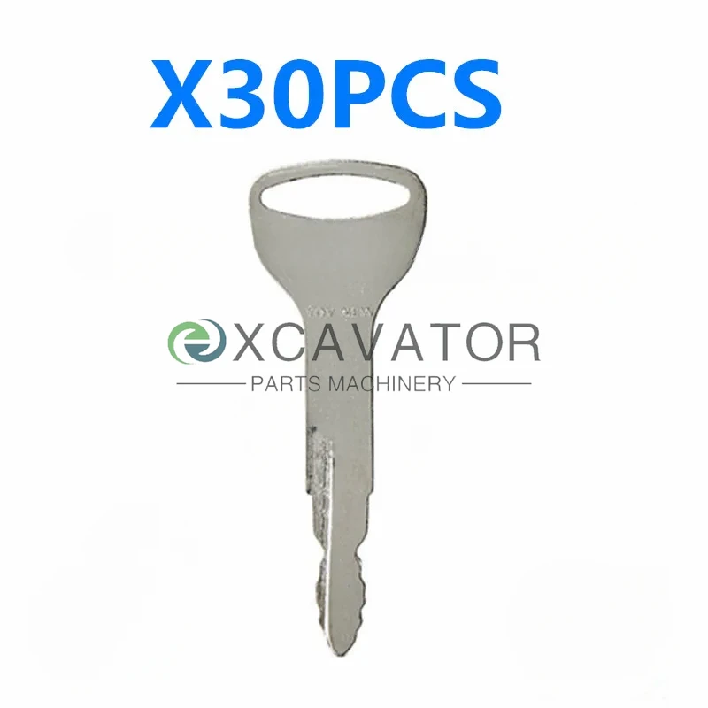 30 PCS Toynew A62597 Key 57591-23330-71 For Toyota Forklift Fork-Lift Heavy Equipment Starter Switch