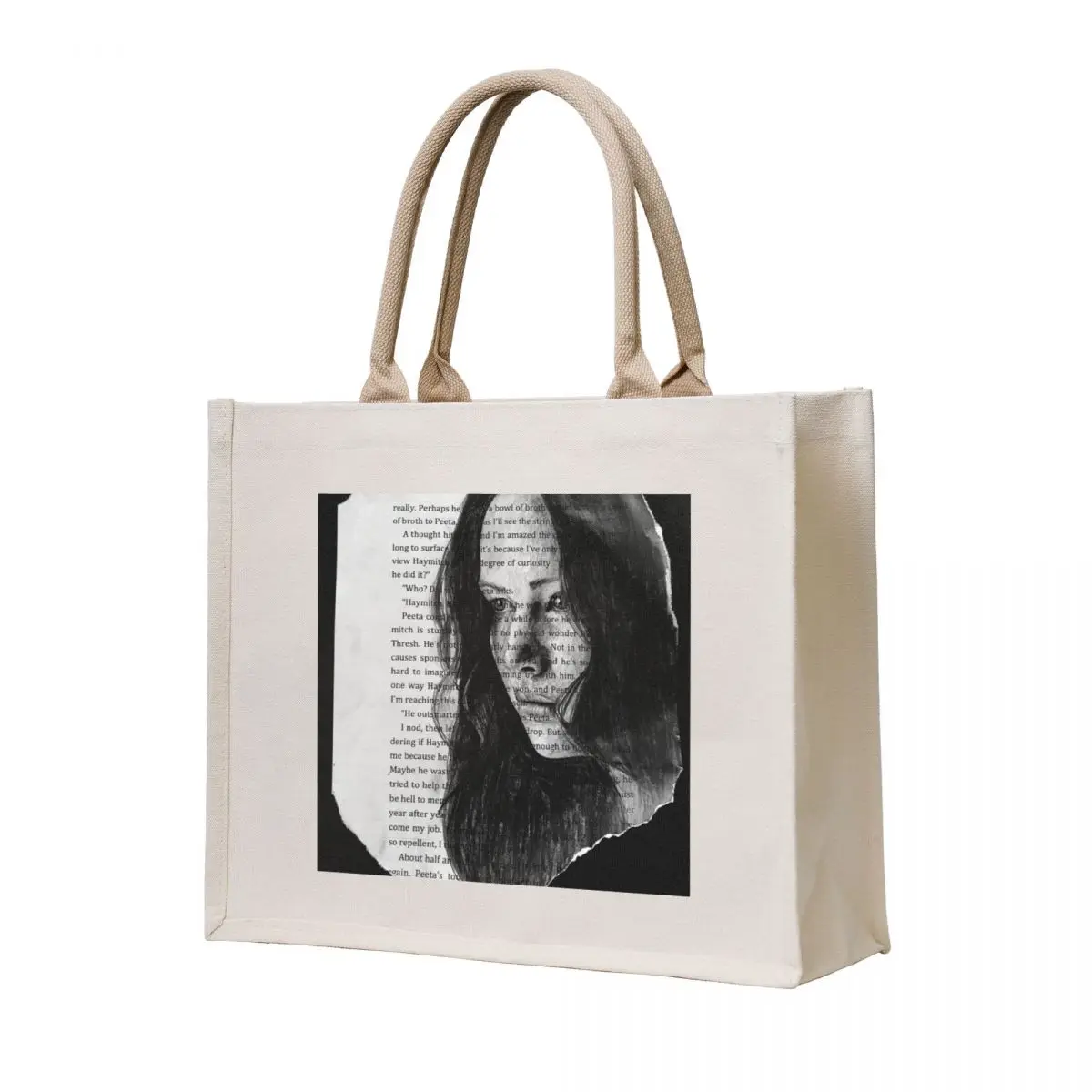 

Katniss Everdeen portrait book Tote Bag tote bag university hand bags personalized tote shopper bag women canvas