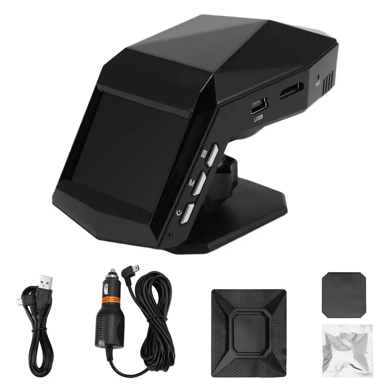 N26R-New 1080P Full HD Dash Cam Car Video Driving Recorder With Center Console LCD Car DVR Video Recorder Parking Monitor