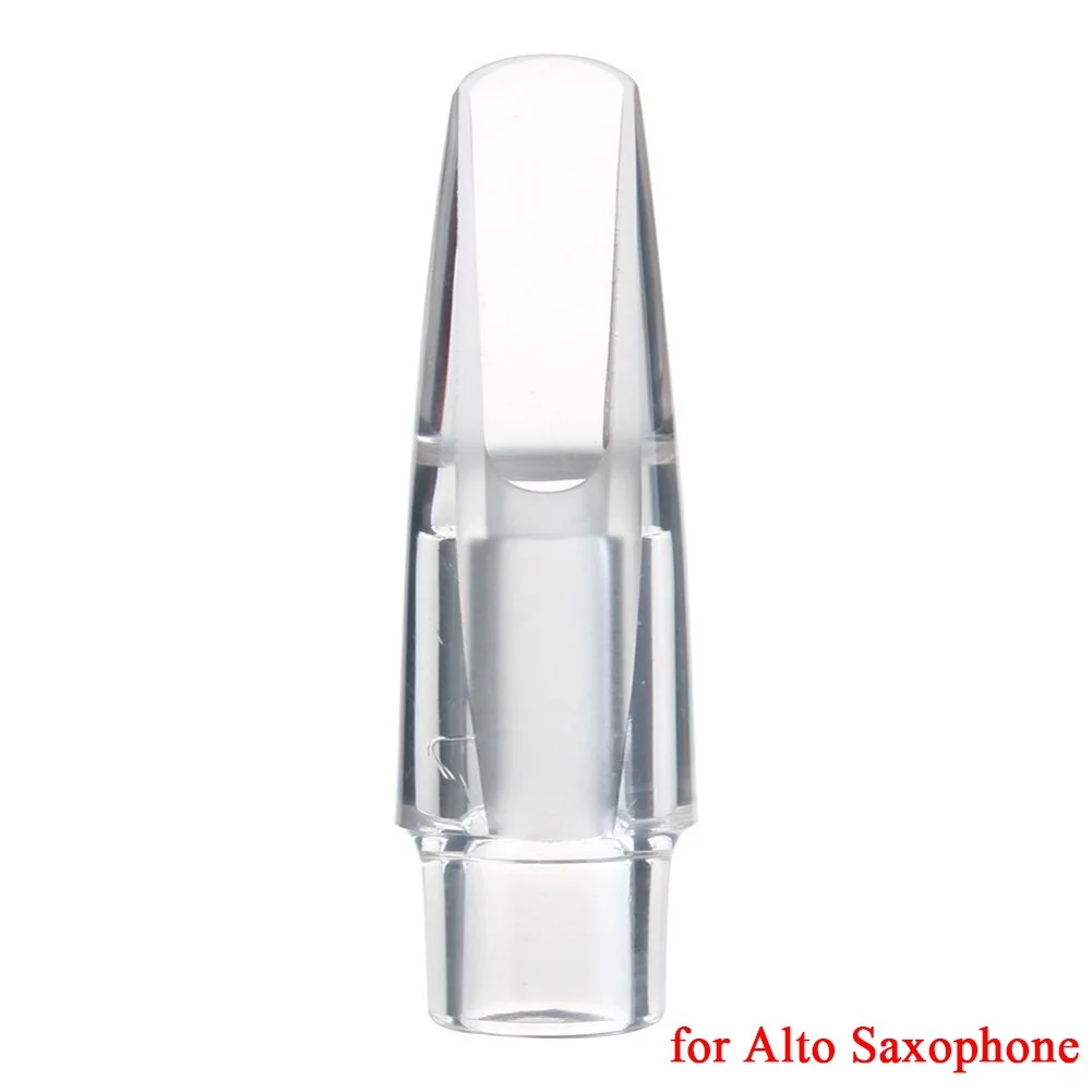 For Midrange/treble saxophone transparent flute head, E flat crystal flute head, mouth blowing