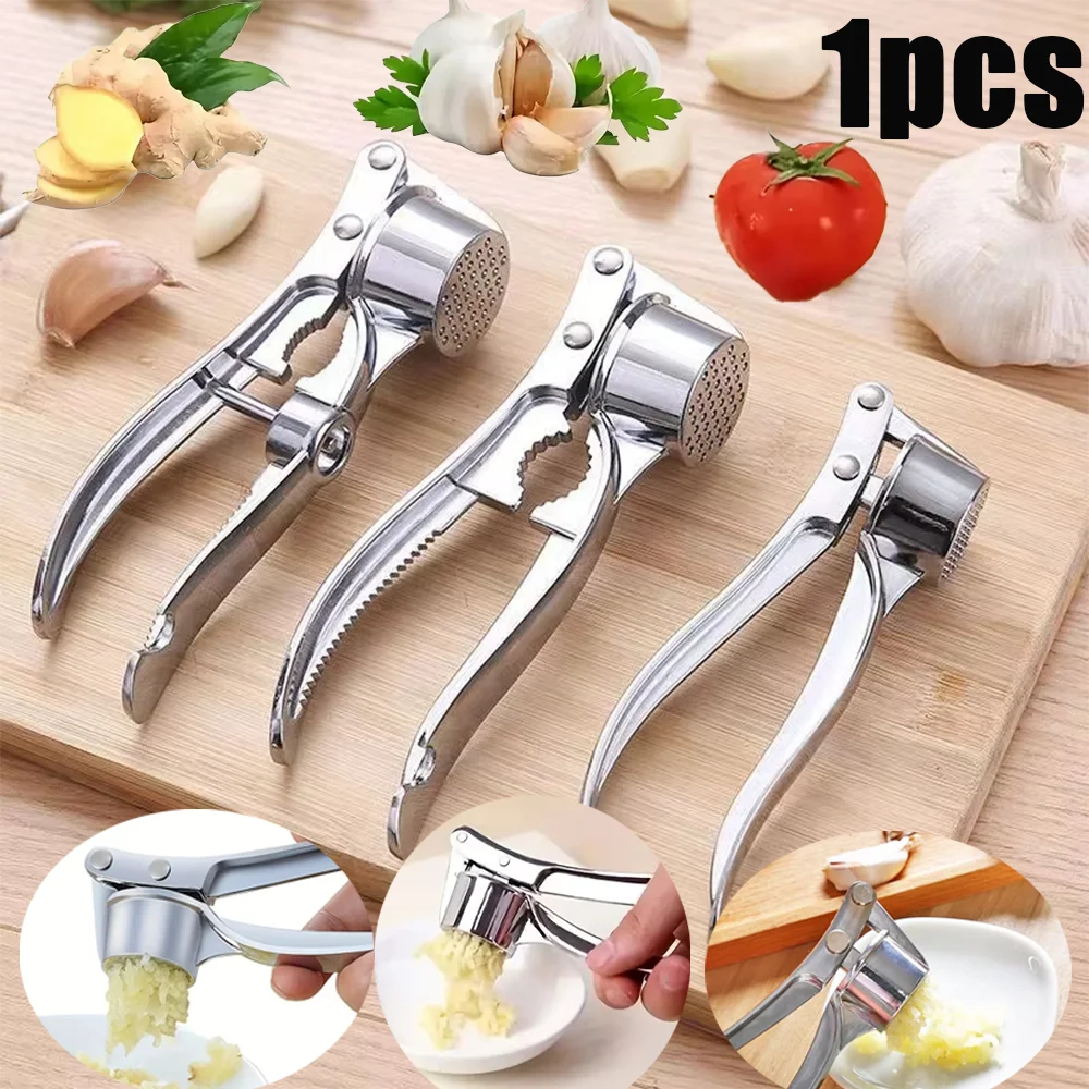 Trituradora de prensado de ajo, picadora, utensilios de cocina de aleación de Zinc, exprimidor Manual de puré de verduras, herramientas de cocina de jengibre, 1 ud.