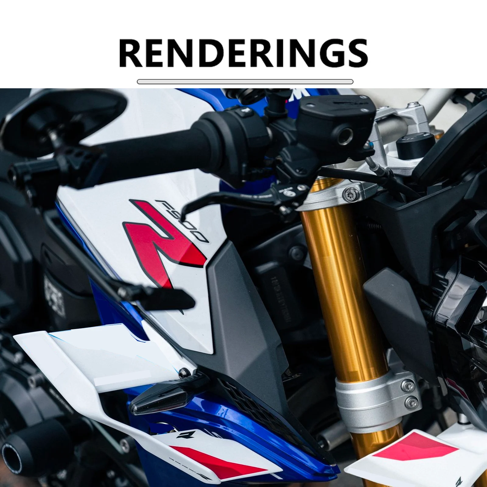 Motorcycle Fairing  Fixed Wing Modified Spoiler For BMW F900R 2021-2024 Aerodynamics Side Panel Air Deflector Kit Side Winglet