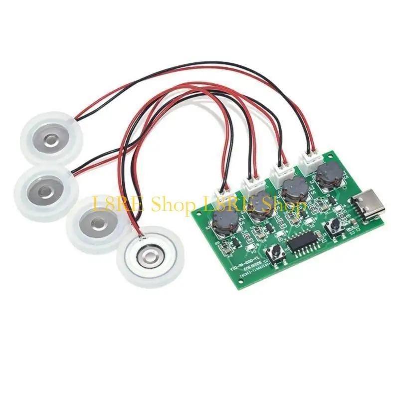 L8RE Practical Four Nozzle Humidifier Module Driver Board PCB Texture Suitable for Projects and Efficient Moisture Control