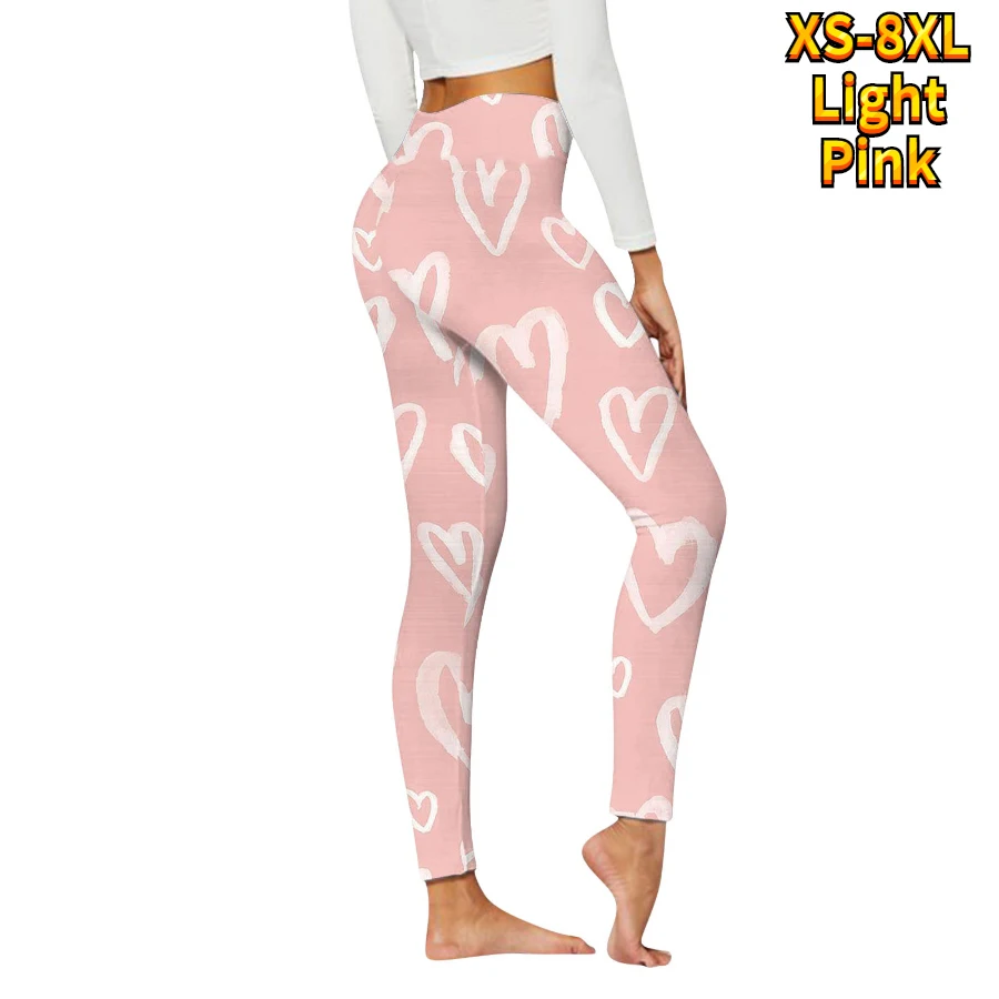 Women\'s Basic Pattern Printed Yoga Pants Elastic Yoga Leggings Gym Jogging Fitness Clothes Quick Dry Slim Pants XS-8XL