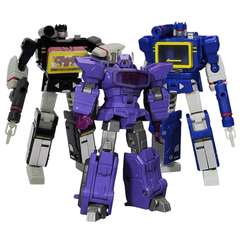 Small scale Transformation Robot Soundwave shockwave Buzzsaw Laserbeak robotic dog Action Figure Collection Robot