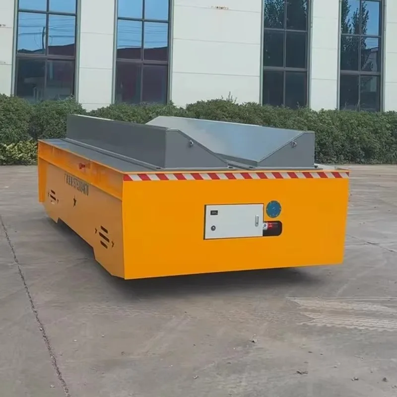 【Popular】 20ton 50ton 100ton Remote Control Transfer Cart Rail Transporting Material Storage Battery Electric Flat Car