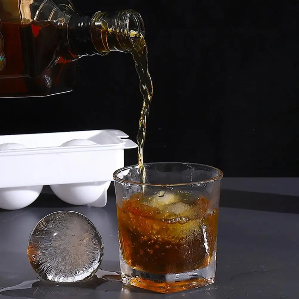 Slow Melting Ice Cubes Stacked Ice Cube Mold Food-grade Silicone Spherical Tray High Space Utilization Slow Melting Cocktail Ice
