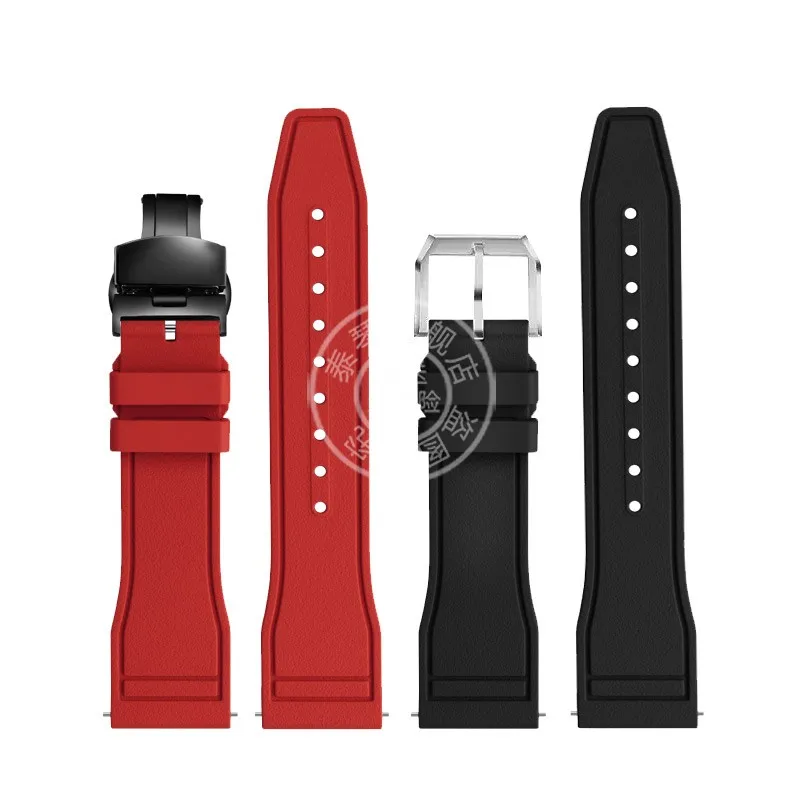 حزام ساعة مطاطي فلورو سريع التحرير ، حزام ساعة لبريتلينغ ، سوبر أوشن ، ذئب أصفر ، لون المنتقمون ، رجال ، 20 ، 22