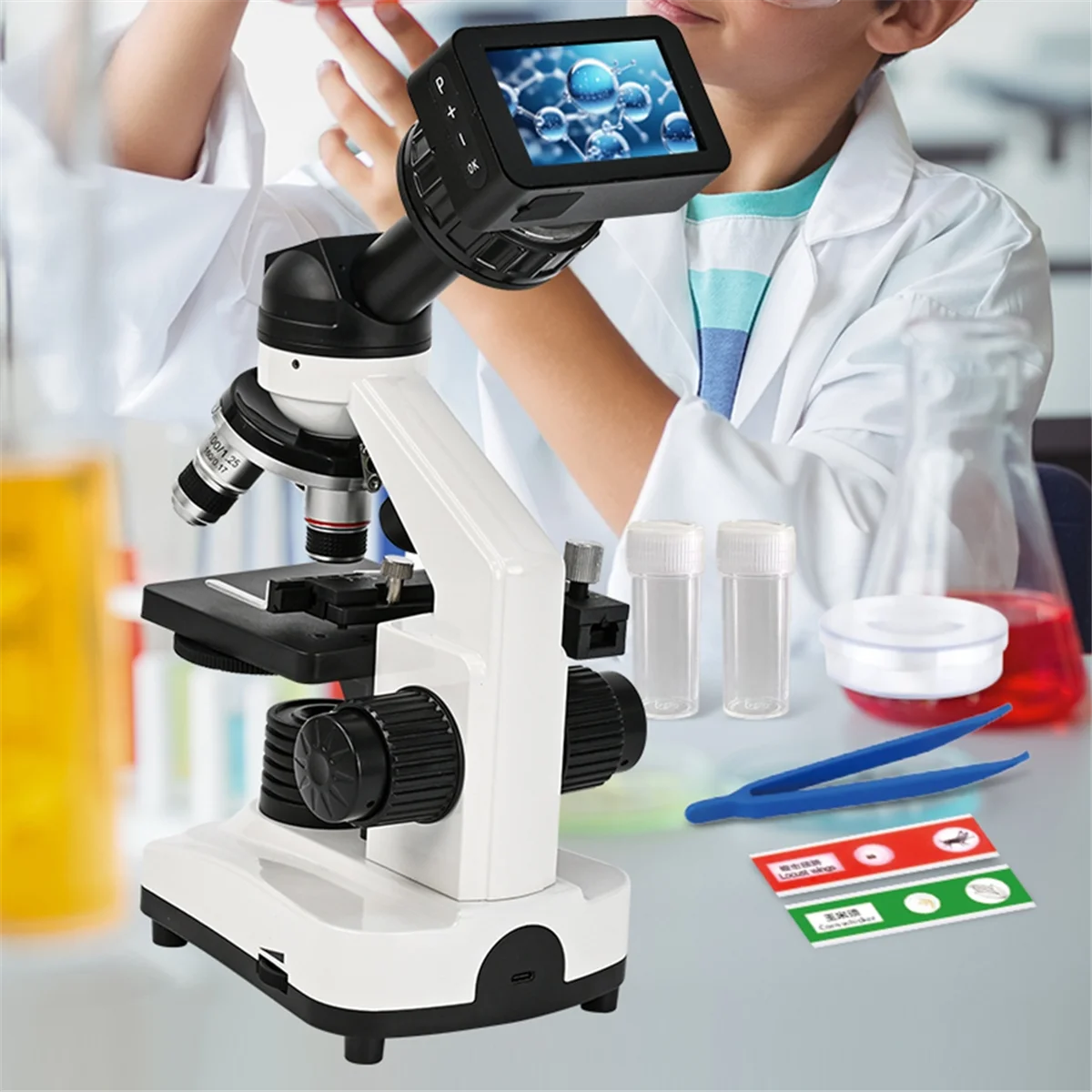 RISEN Telescope Eyepiece Camera for Astronomy 4K 3In Color Display Electronic Eyepiece Astrophotography Planetary,BirdWatching