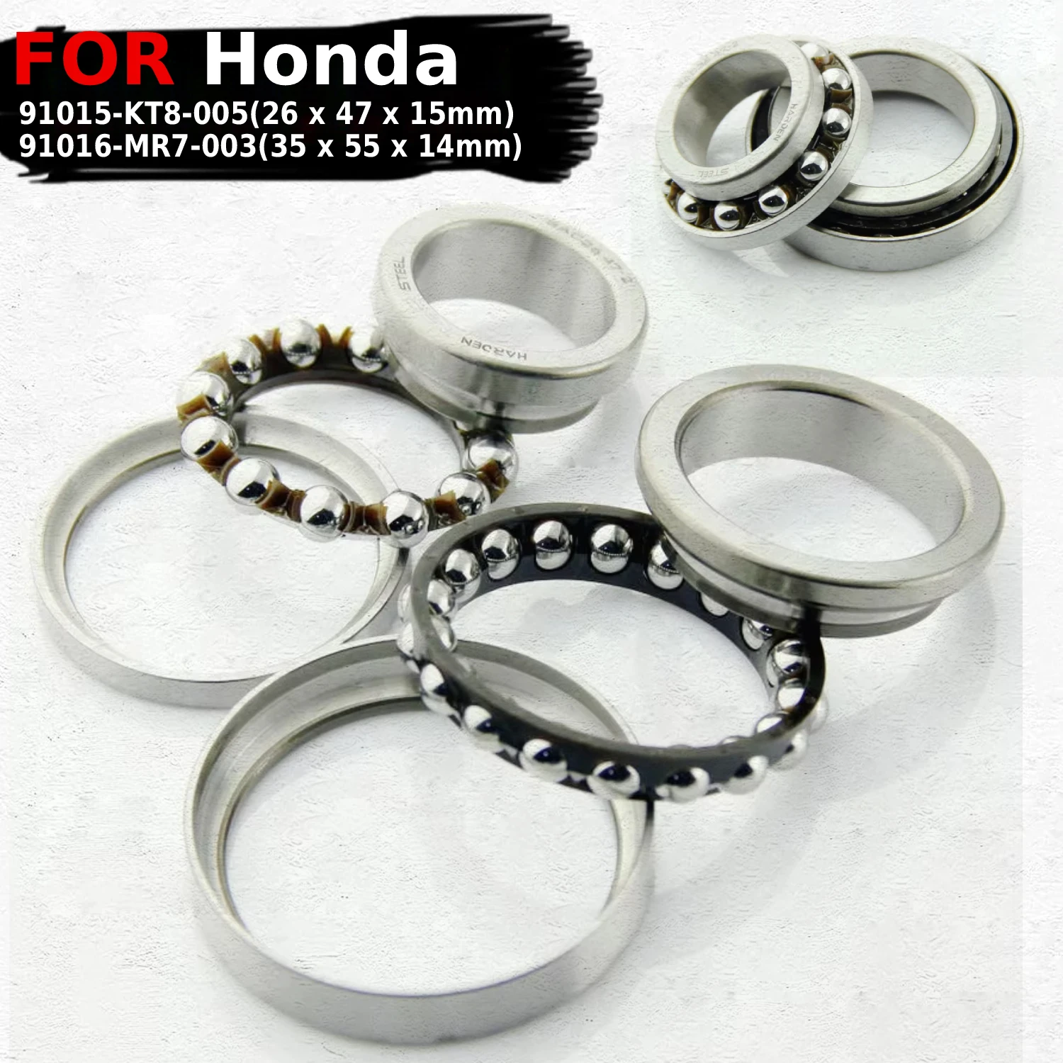 Motorcycle Steering Stem Bearing Head Pipe Kit For Honda NSS300 Forza 300 SH300 VT1300CX Fury GL1800 Goldwing RVT1000R RVT RC51