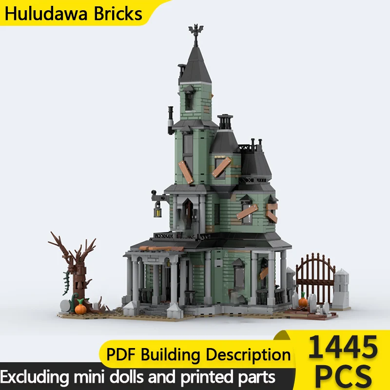 مدينة شارع عرض نموذج MOC قوالب بناء النمط القوطي منزل وحدات التكنولوجيا الأطفال هدايا العيد تجميع اللعب البدلة