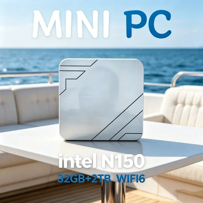 2026 Zippy Core N150 MINI PC Windows 11 Smooth Touch Pocket Sized Workstation RAM 1TB SSD WIFI 6 BT5.2 4K HD Mini Gaming