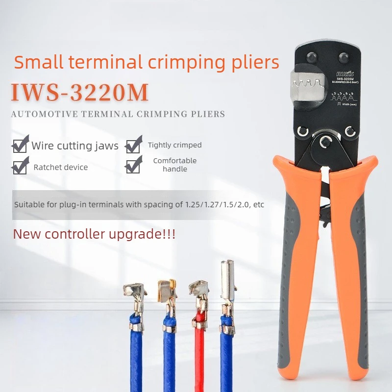 2026 New Mini Ratchet Crimping Pliers, Precision Wire Crimper for 1.0/1.25/1.54mm Pitch Spade Terminal Connector
