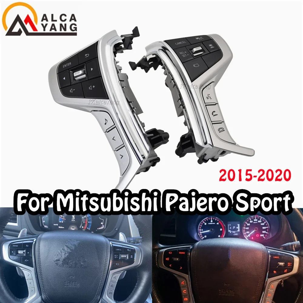 

NEW For Mitsubishi PAJERO SPORT 2015-2022 Outlander Delica L200 Cruise Control Switch Steering Wheel Multimedia Audio Button