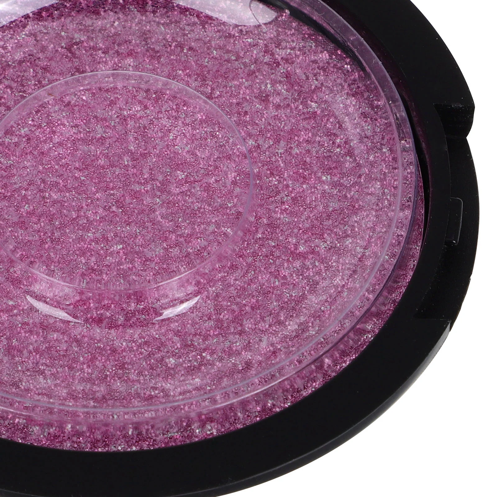 Scatola per ciglia finte da 5 pezzi Contenitore compatto Scatole rotonde Custodia finta Polvere vuota Glitter argento
