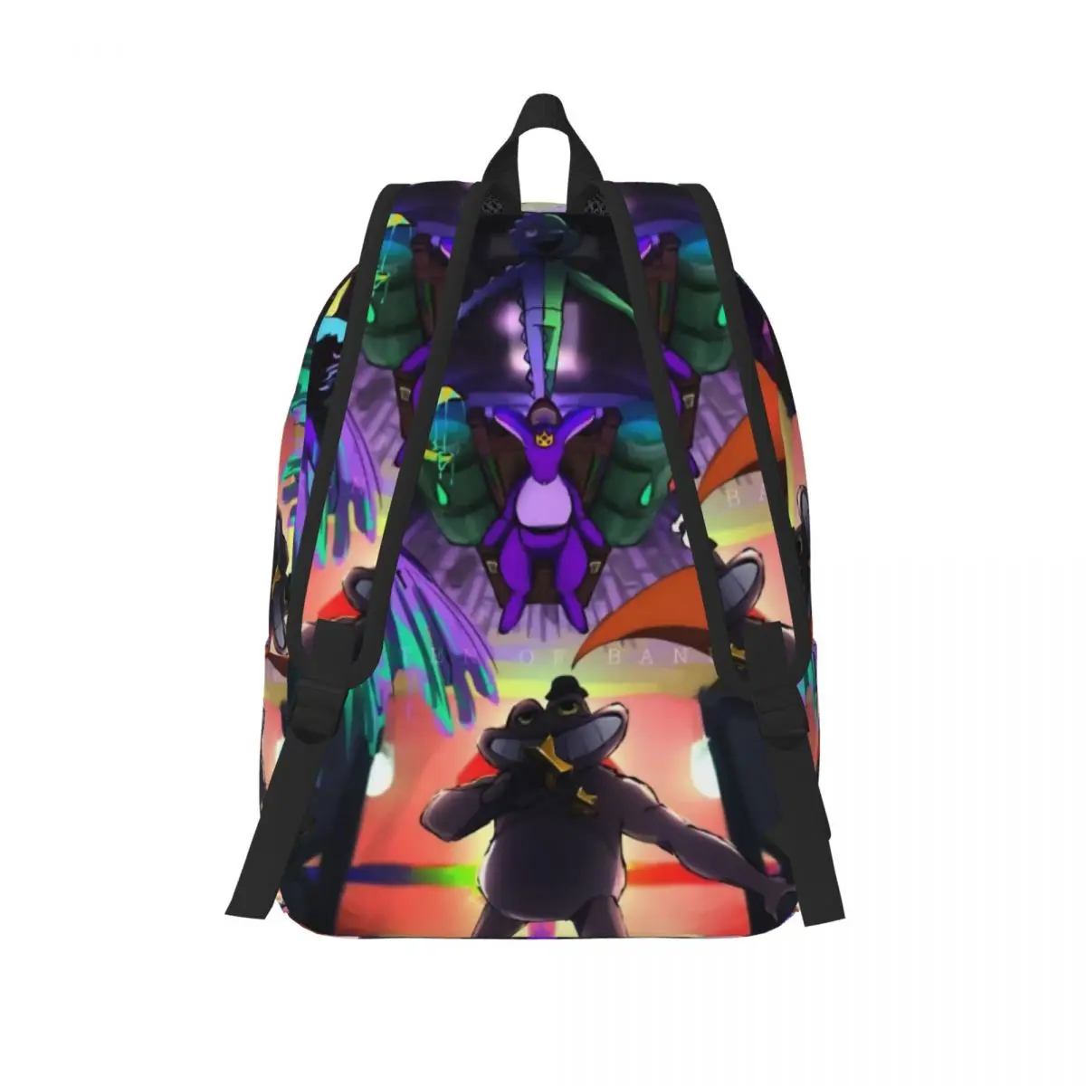 حقيبة ظهر Garten Of Banban Funny Games للرجال والنساء، حقائب قماشية رائعة للعمل في المدرسة الثانوية مع جيب