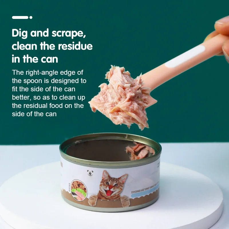 3 In 1 Reusable Pet Food Storage Keep Fresh Cover Silicone Dog Cat Canned Tin Lid Universal Wet Food Mixing Spoon Can Opener