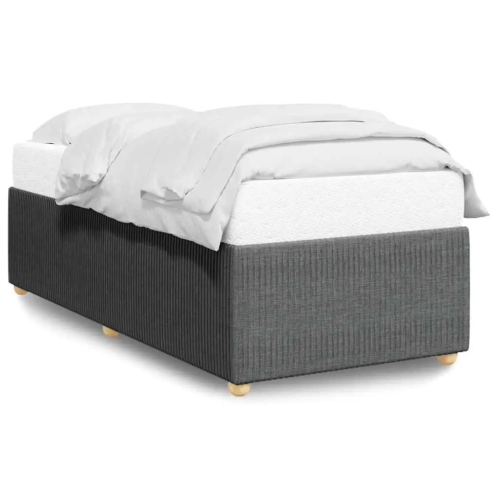 Dark Gray Twin XL Fabric Bed Frame (No Mattress) - Stylish & Durable Design for Modern Bedrooms