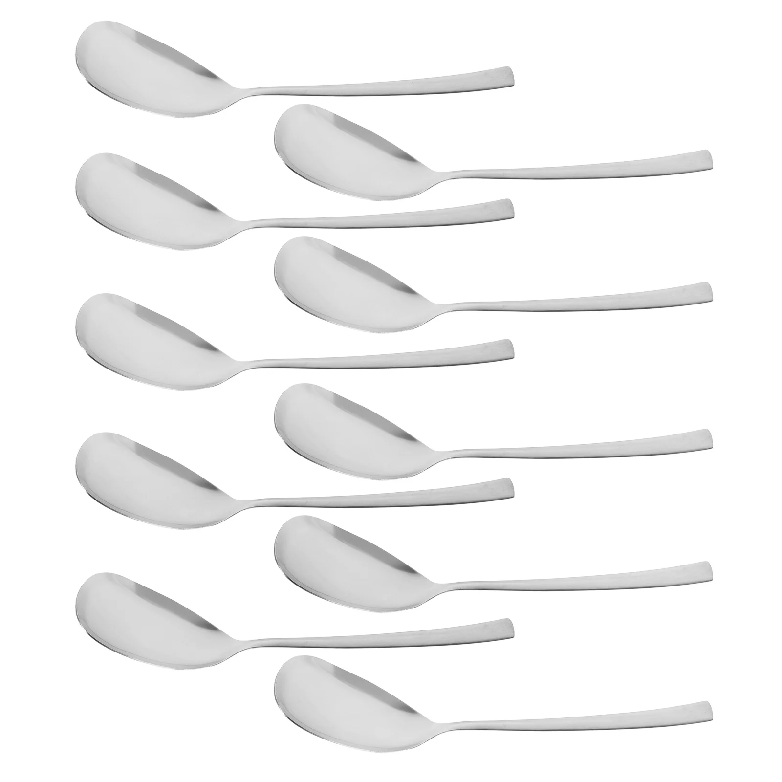 

10pcs Stainless Steel Serving Spoon Buffet Ladle For Food Pasta Rice Kitchen Scoop Utensil Restaurant Catering Gadget -