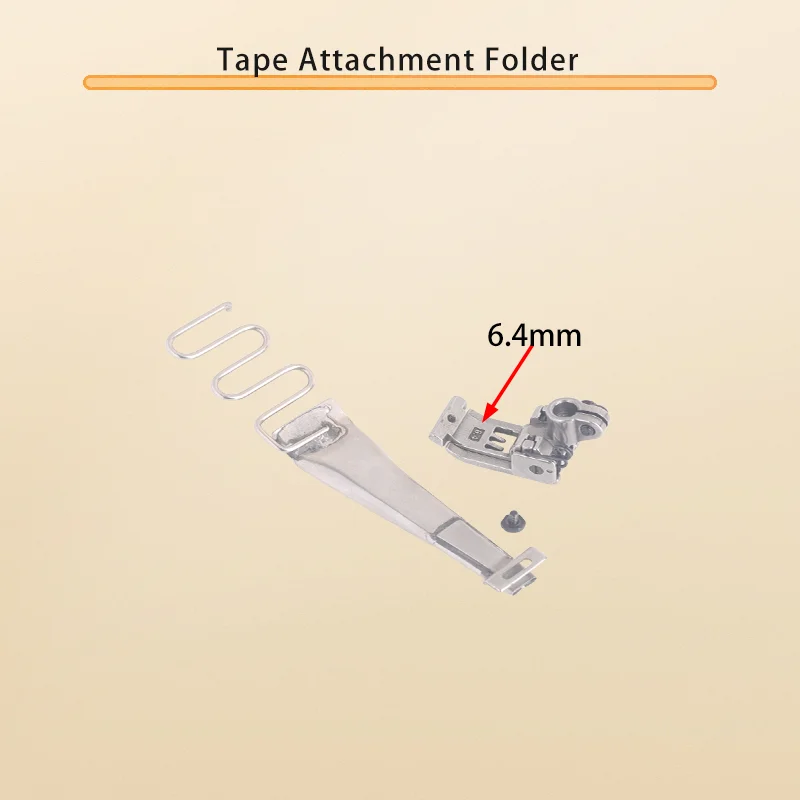6.4mm Needle Space Tape Attachment Folder DaY443 Entrance Size For Covering Stitch Machine Juki Pegasus Siruba Yamato Zoje Jack