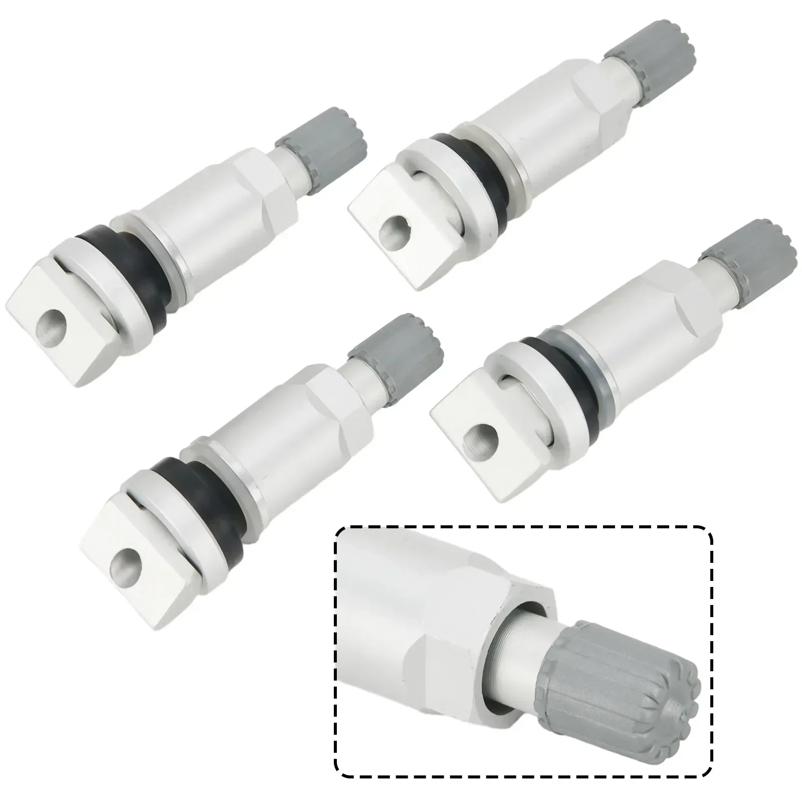 4x TPMS Tire Pressure Sensor Valve Stem Repair Kit For SE55911 Continental For Honda For Chrysler For Dodge For Kia