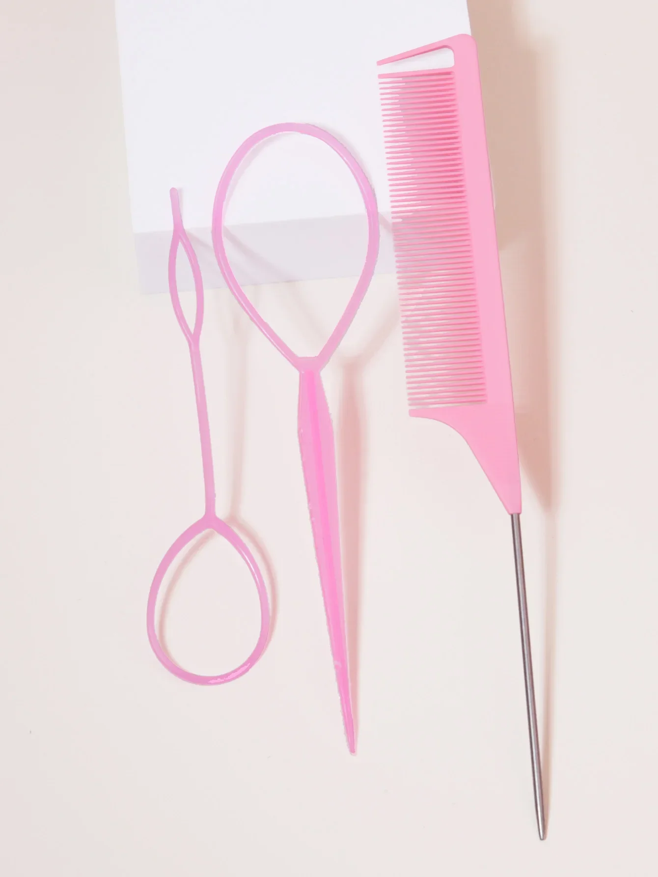 

Comb set, steel needle mouse tail comb, hairstyle design accessories, styling set with 2 hair tail tools