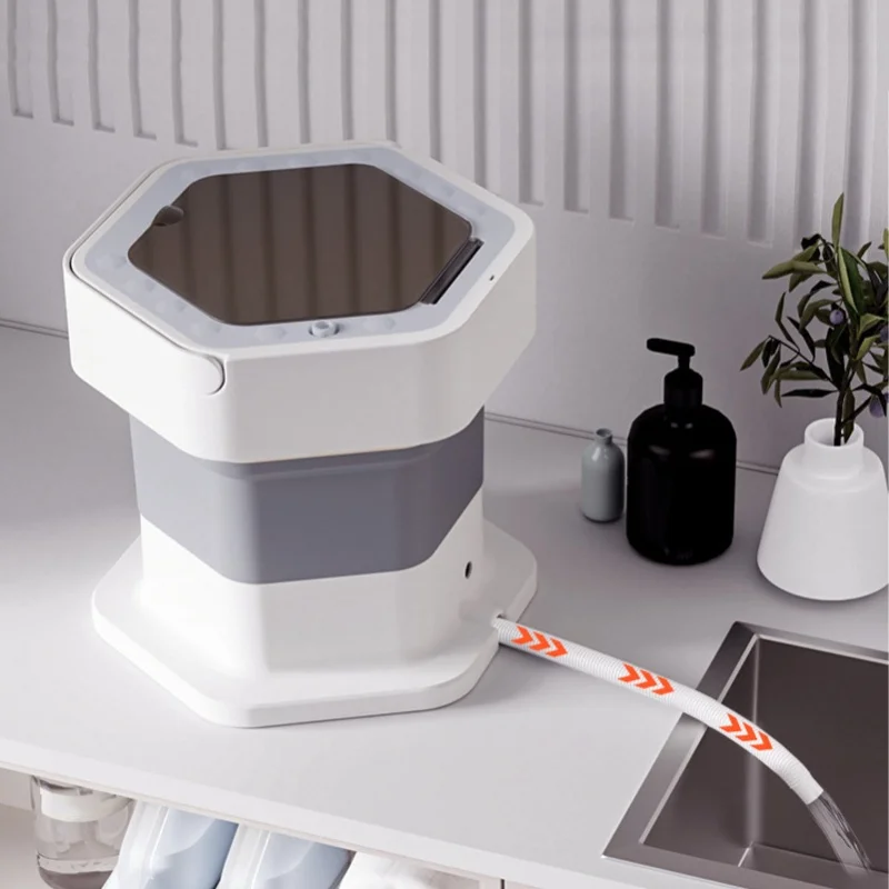 

Мини-складная стиральная машина для стирки и отжима, ультрачистка, портативная дорожная стиральная машина для детской одежды, нижнего белья, брюк